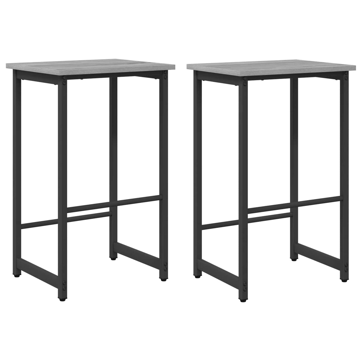 Barska stolica 2 kom. Siva Sonoma 40 x 32 x 64 cm