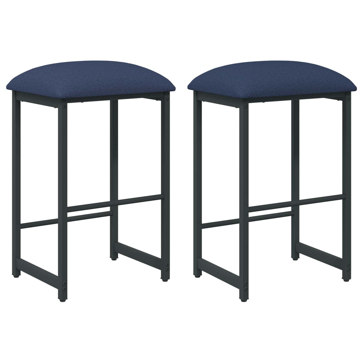 Barska stolica 2 kom. Plava 40 x 32 x 64 cm Konstruirano drvo