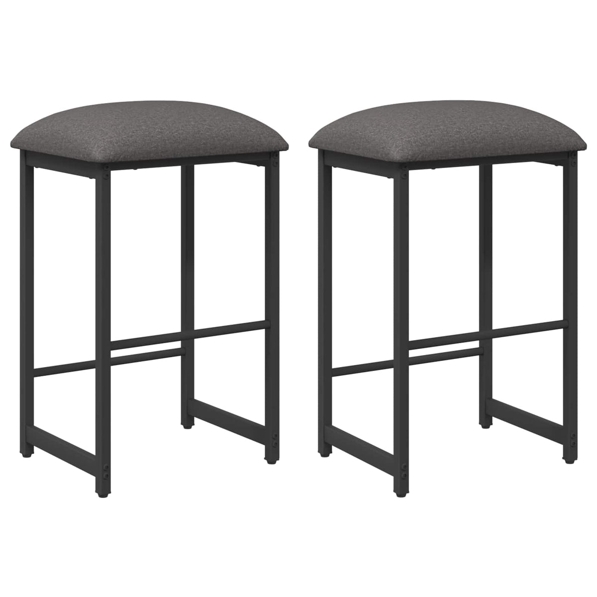 Barska stolica 2 kom. Svjetlosiva 40 x 32 x 74 cm