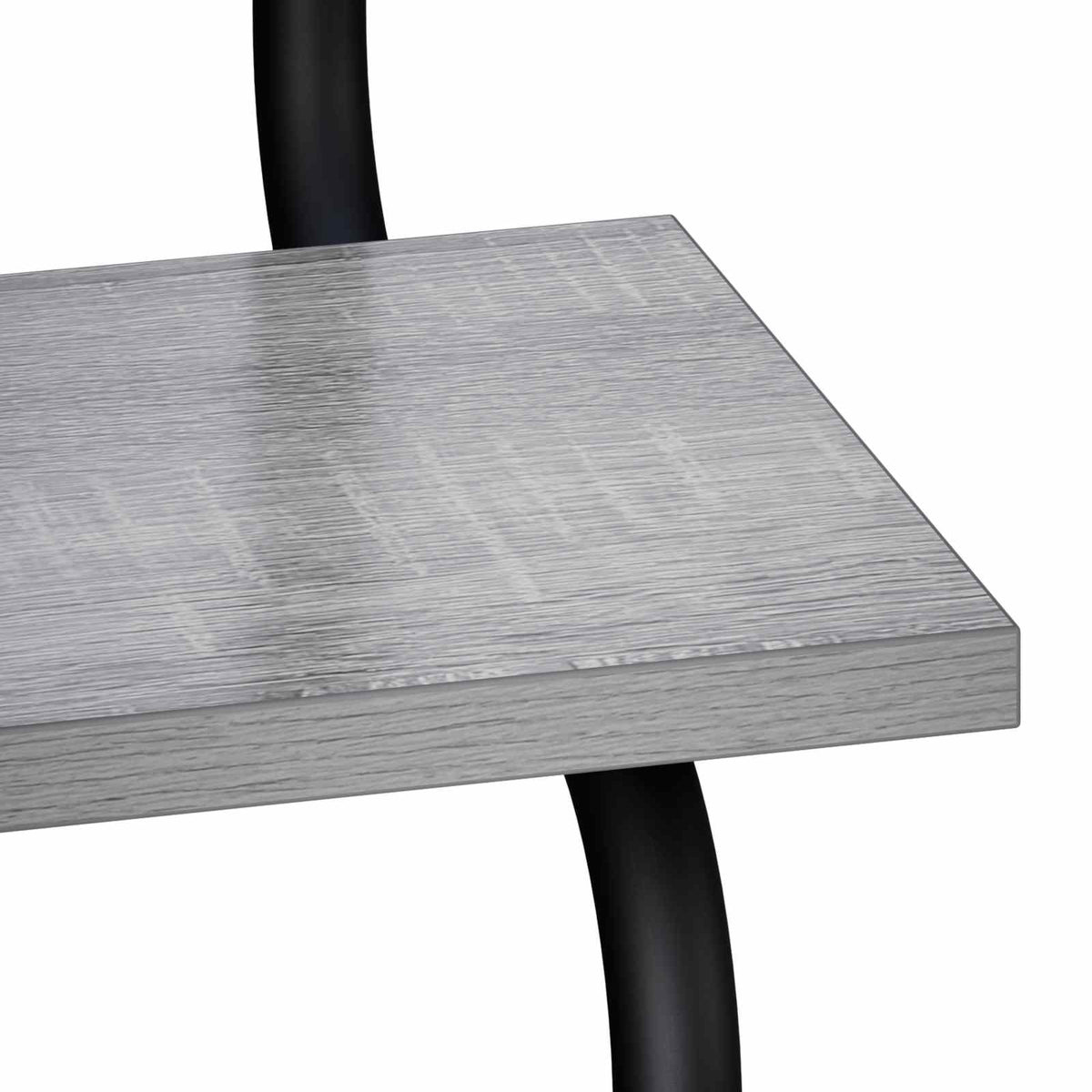 Zidna polica na 2 razine Siva Sonoma 80 x 24,5 x 61 cm