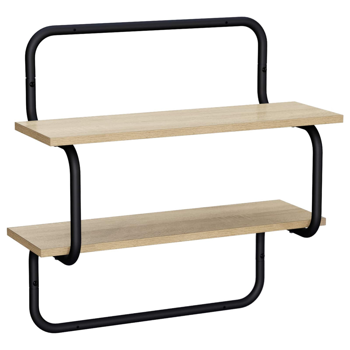 Zidna polica s 2 razine Hrast sonoma 40 x 24,5 x 61 cm