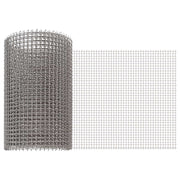 Mrežna tkanina 20 x 1000 cm 3 Mesh Nehrđajući čelik 201 Srebrna