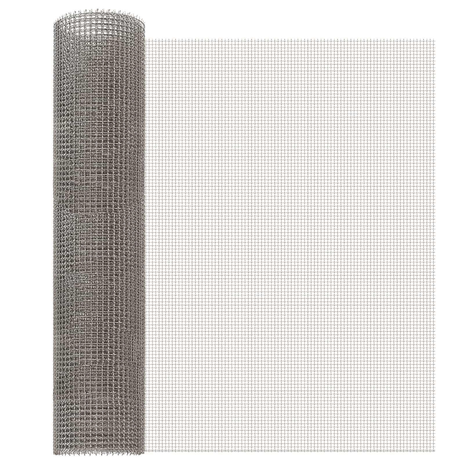 Mrežna tkanina 60 x 200 cm 3 Mesh Nehrđajući čelik 201 Srebrna