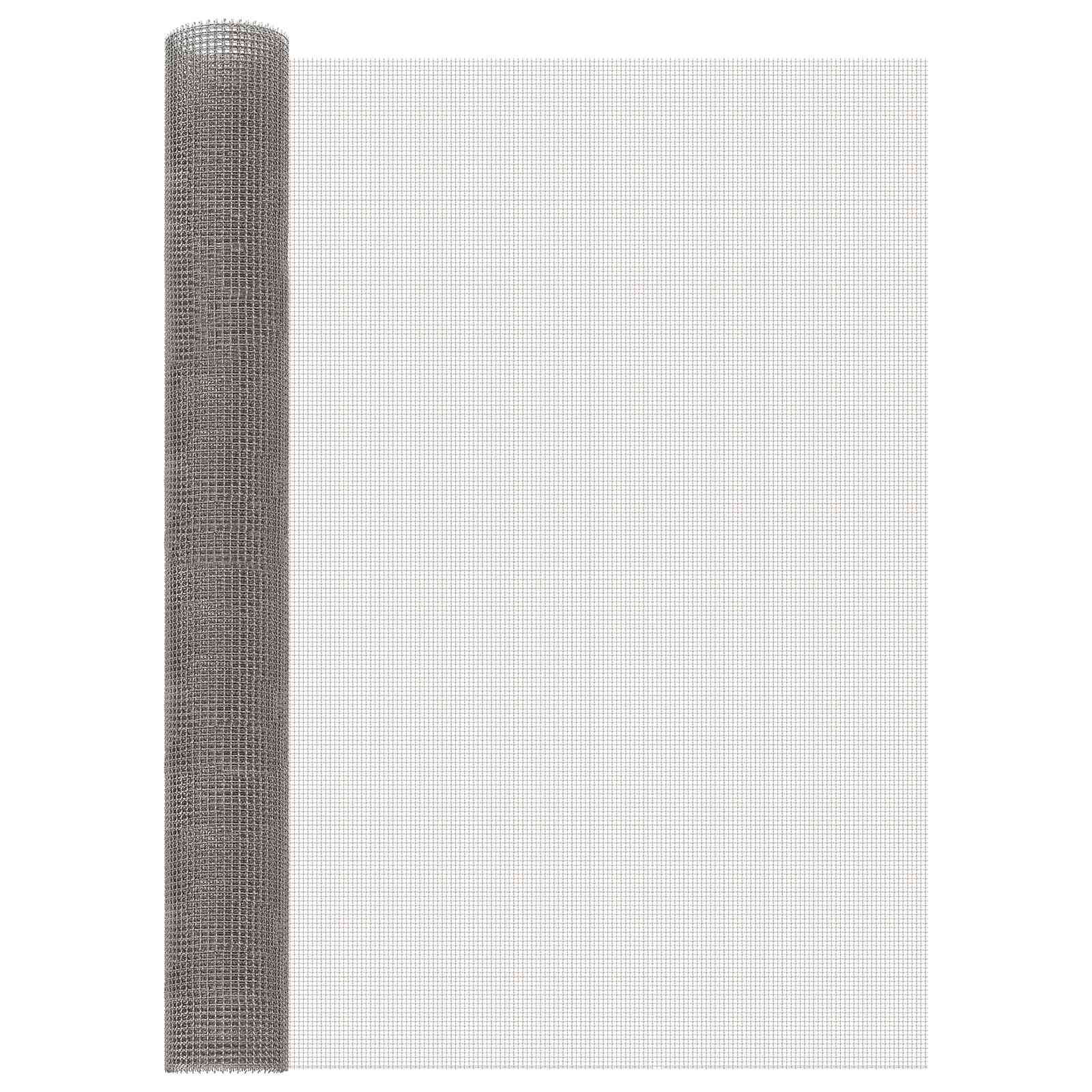 Mrežna tkanina 100 x 500 cm 3 Mesh Nehrđajući čelik 201 Srebrna