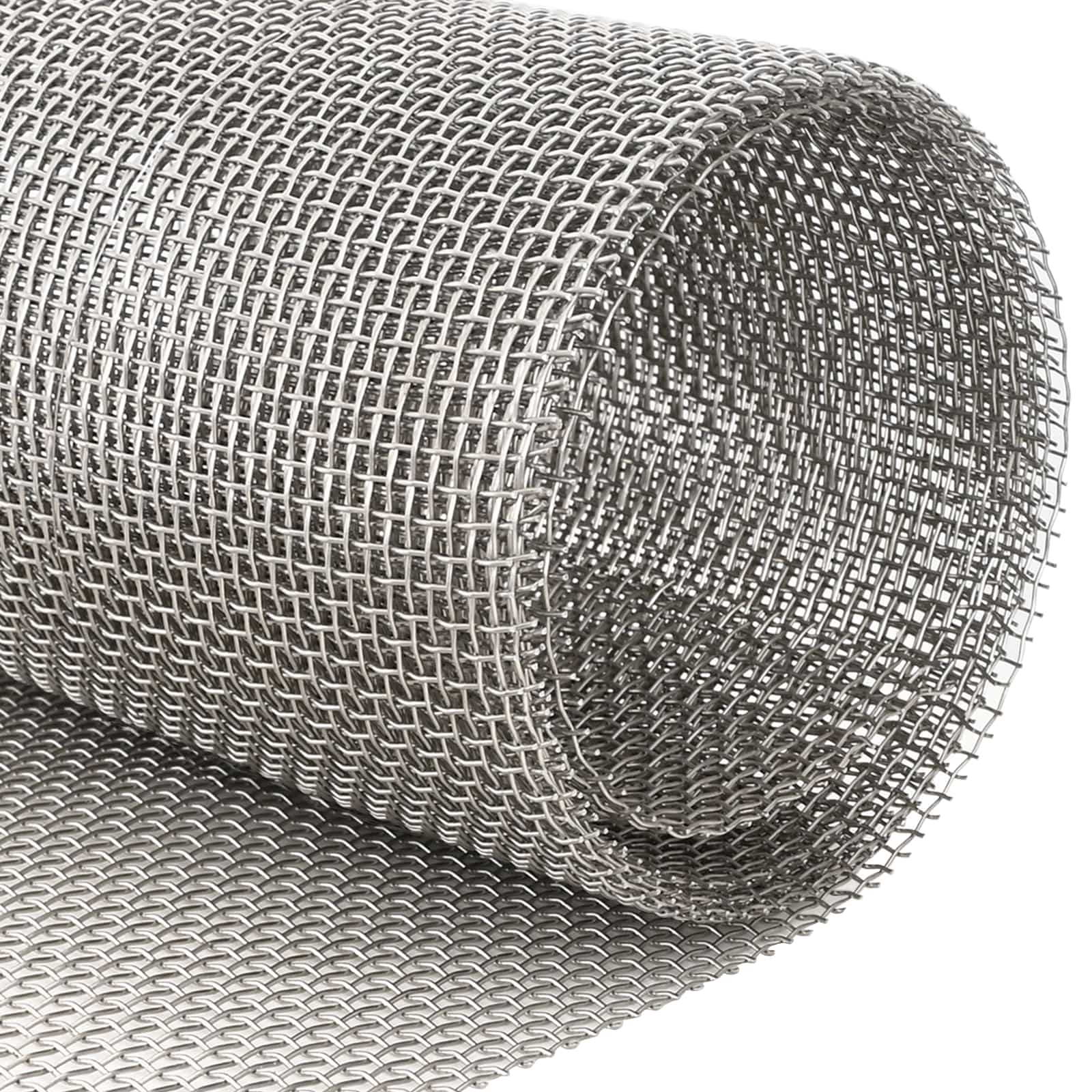 Mrežna tkanina 60 x 1000 cm 6 Mesh Nehrđajući čelik 201 Srebrna