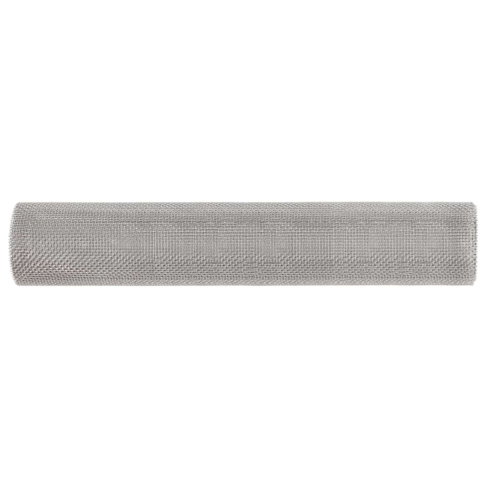 Mrežna tkanina 60 x 1000 cm 6 Mesh Nehrđajući čelik 201 Srebrna