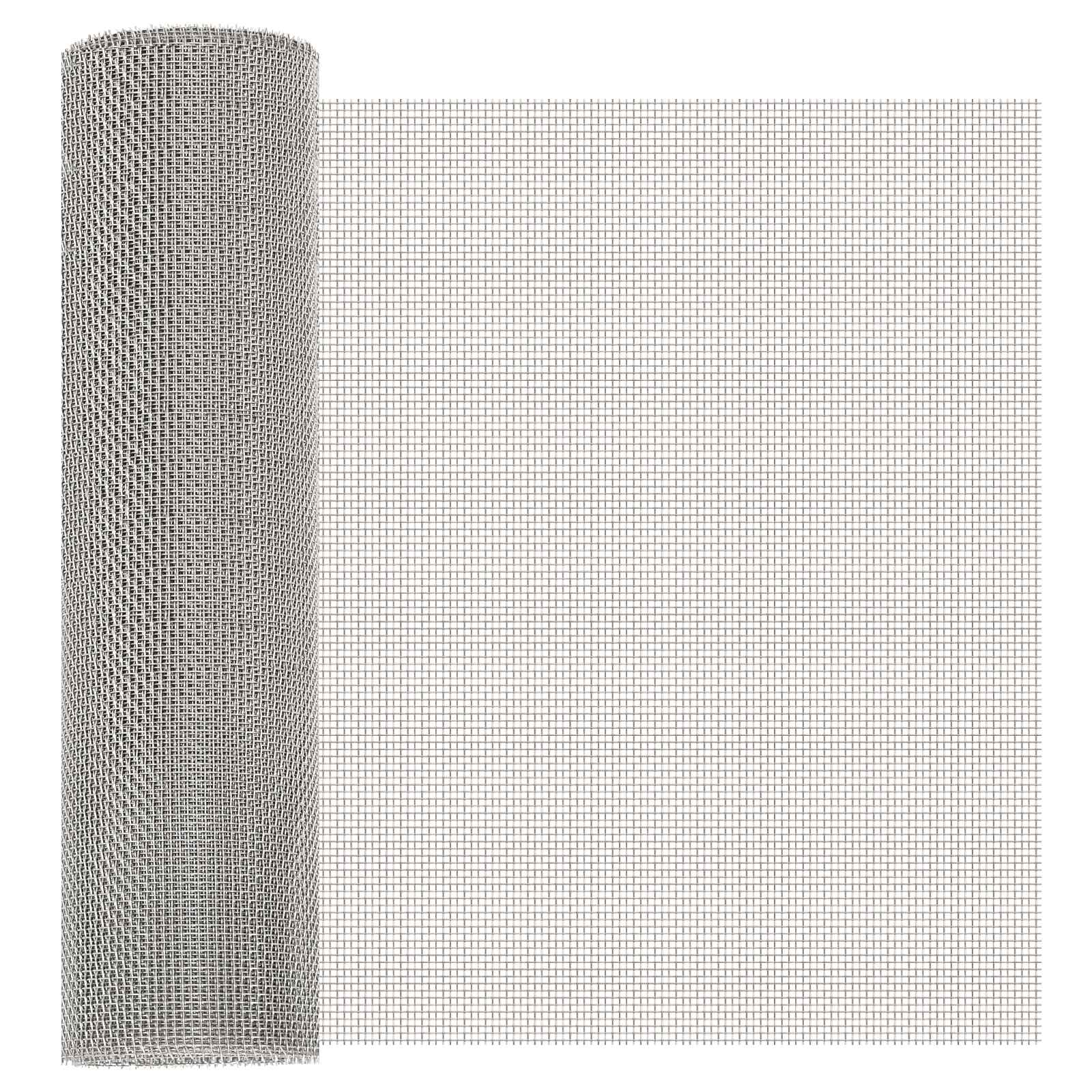 Mrežna tkanina 40 x 200 cm 8 Mesh Nehrđajući čelik 201 Srebrna
