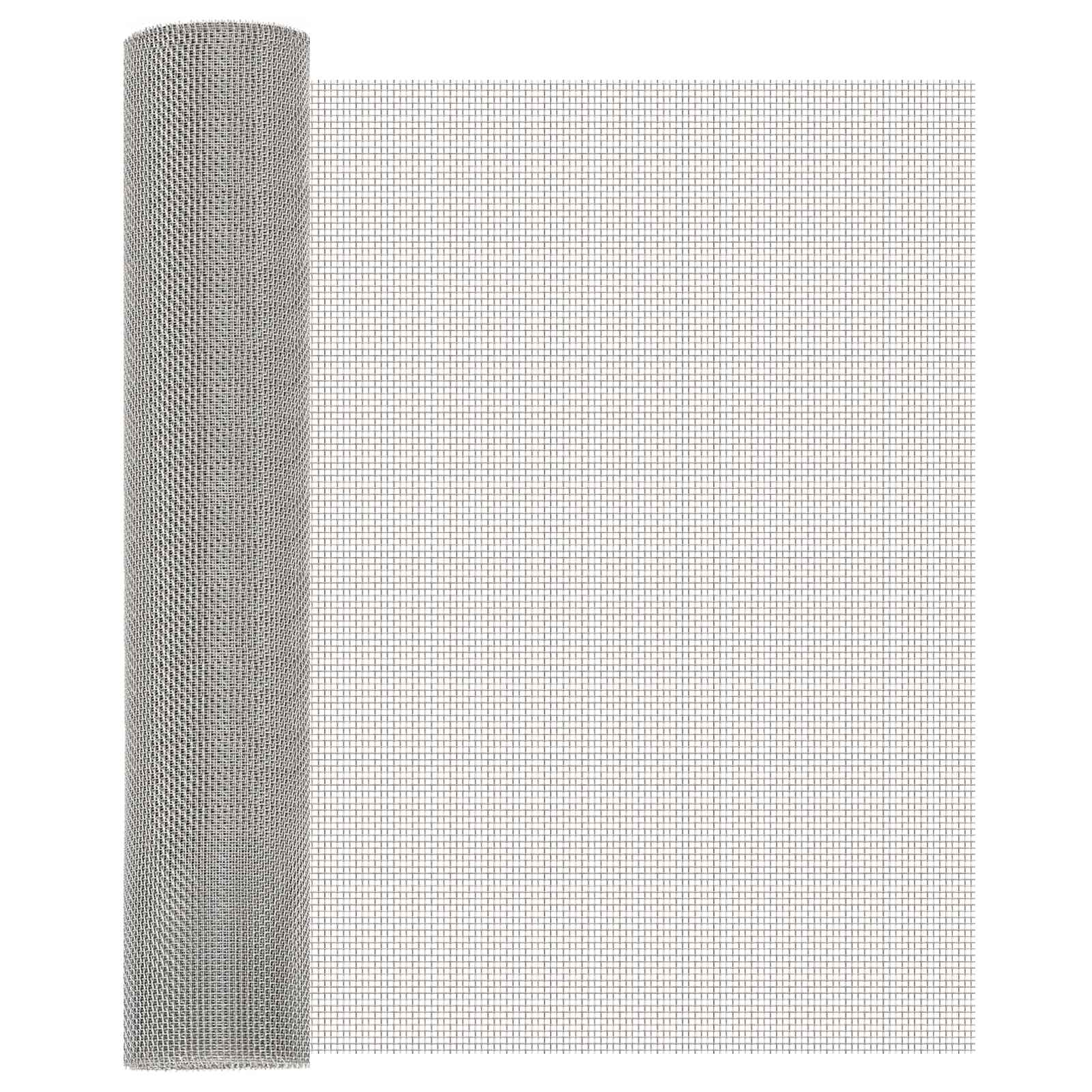 Mrežna tkanina 60 x 500 cm 8 Mesh Nehrđajući čelik 201 Srebrna