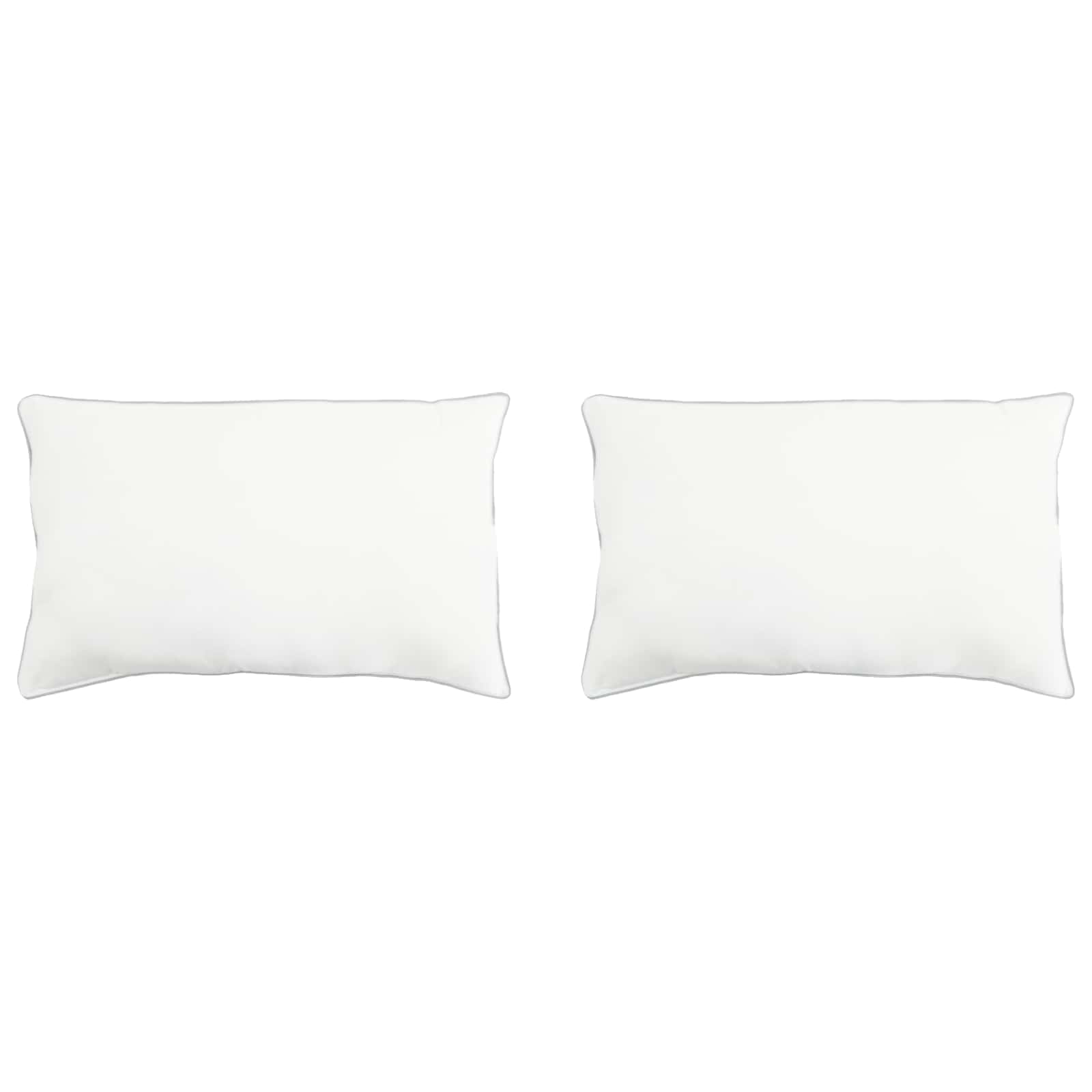 Jastuk 2 pcs Bijela 60 x 80 cm Bambusovo vlakno