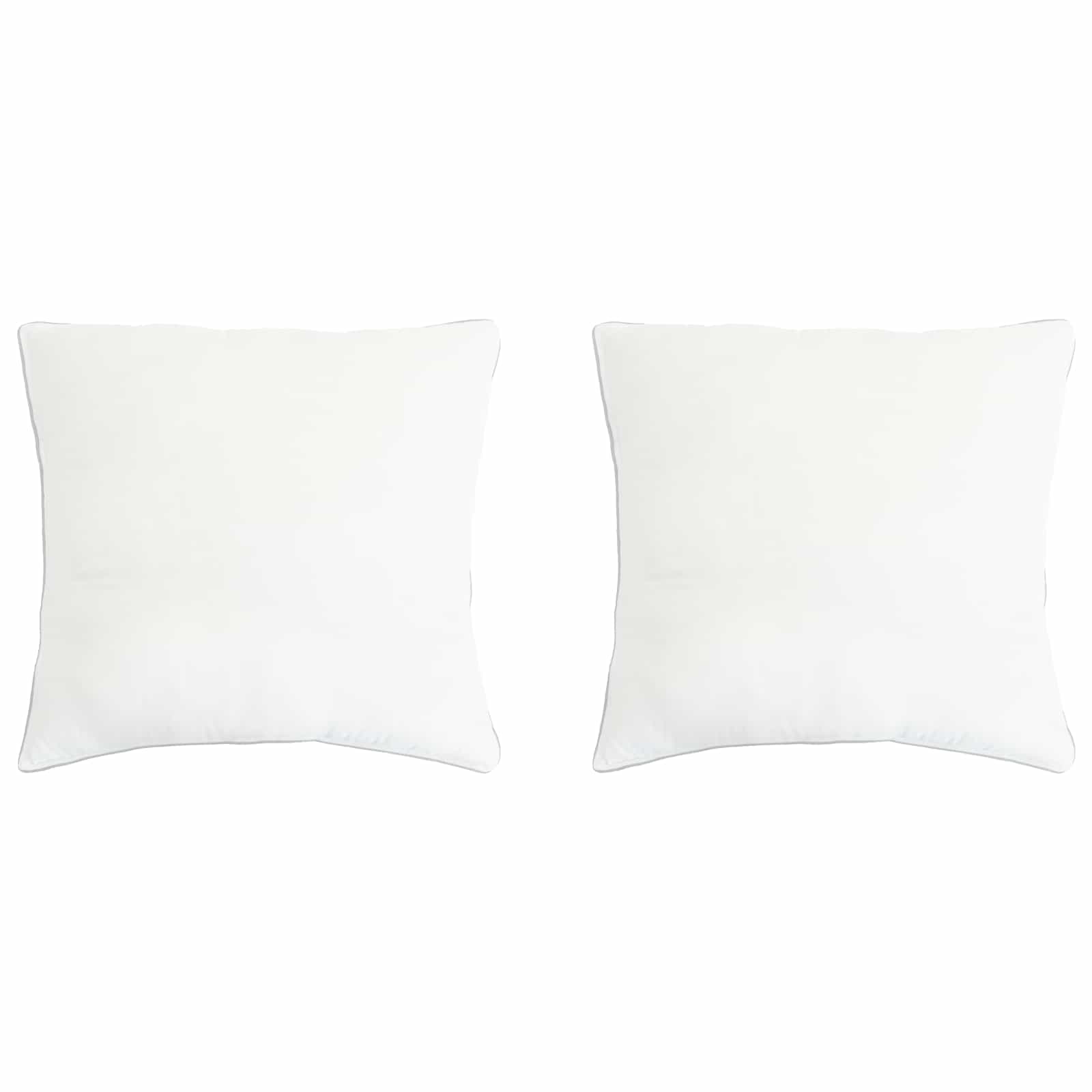 Jastuk 2 pcs 80 x 80 cm Bambusovo vlakno Bijela