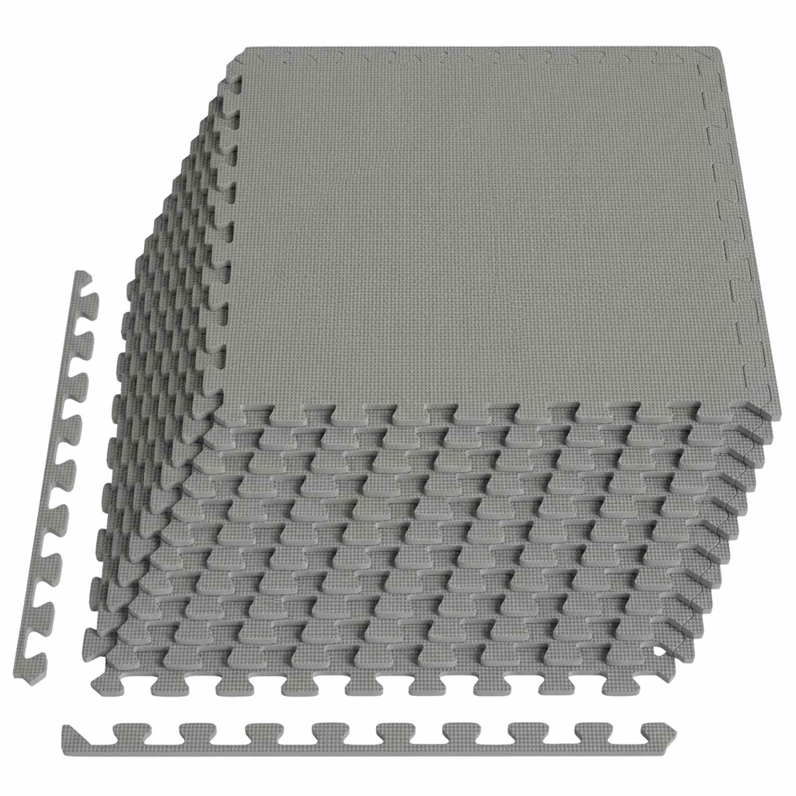 Podloga za bazen 12 kom. Siva 4,32 m² EVA pjenasti materijal