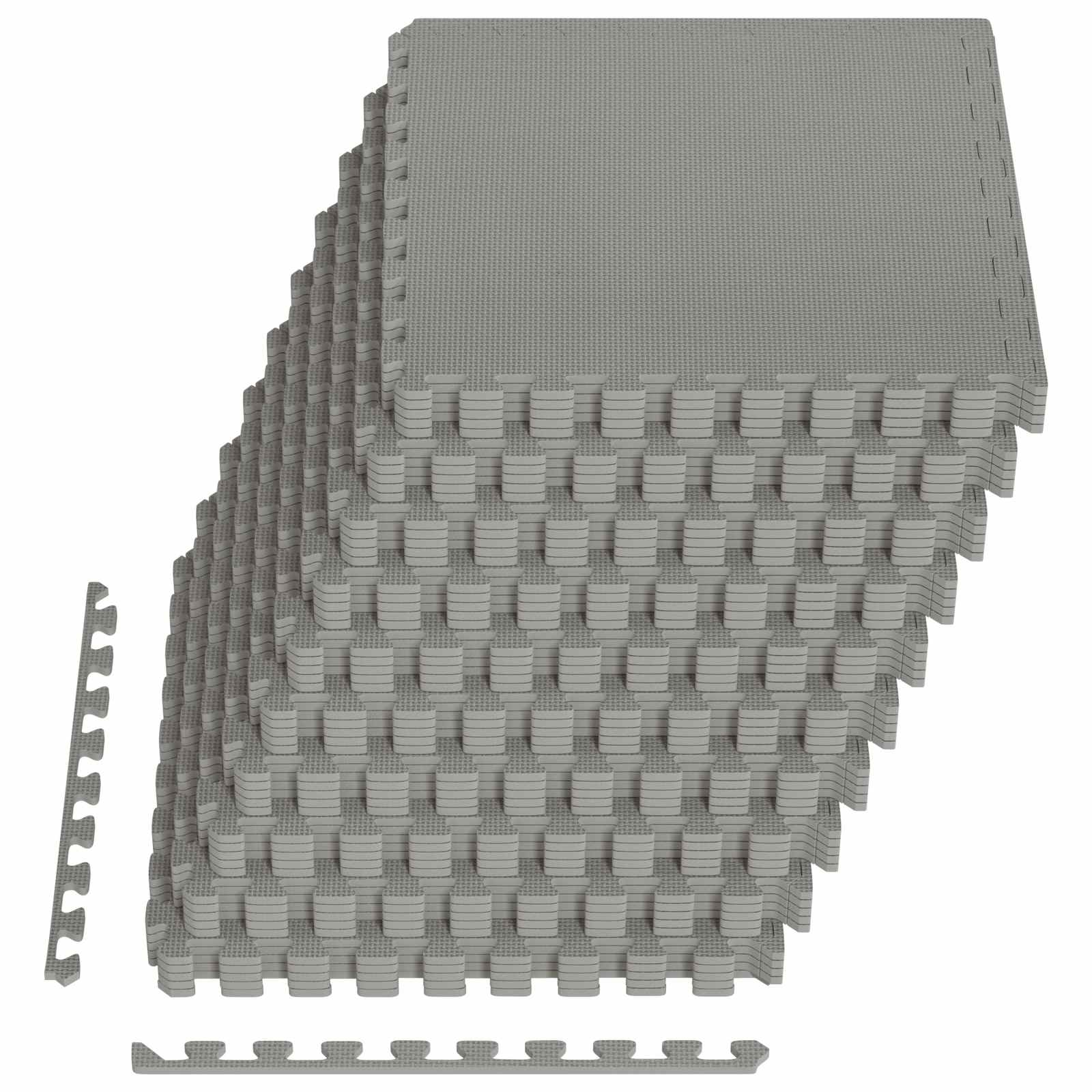Podloga za bazen 50 kom. Siva 18 m² EVA pjenasti materijal