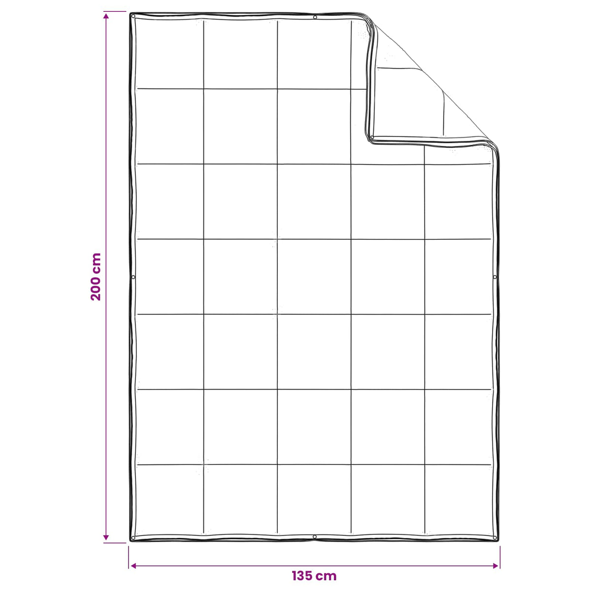 Set deka 135 x 200 cm Ne 150+250 gsm za deku, 130 gsm za jastuk