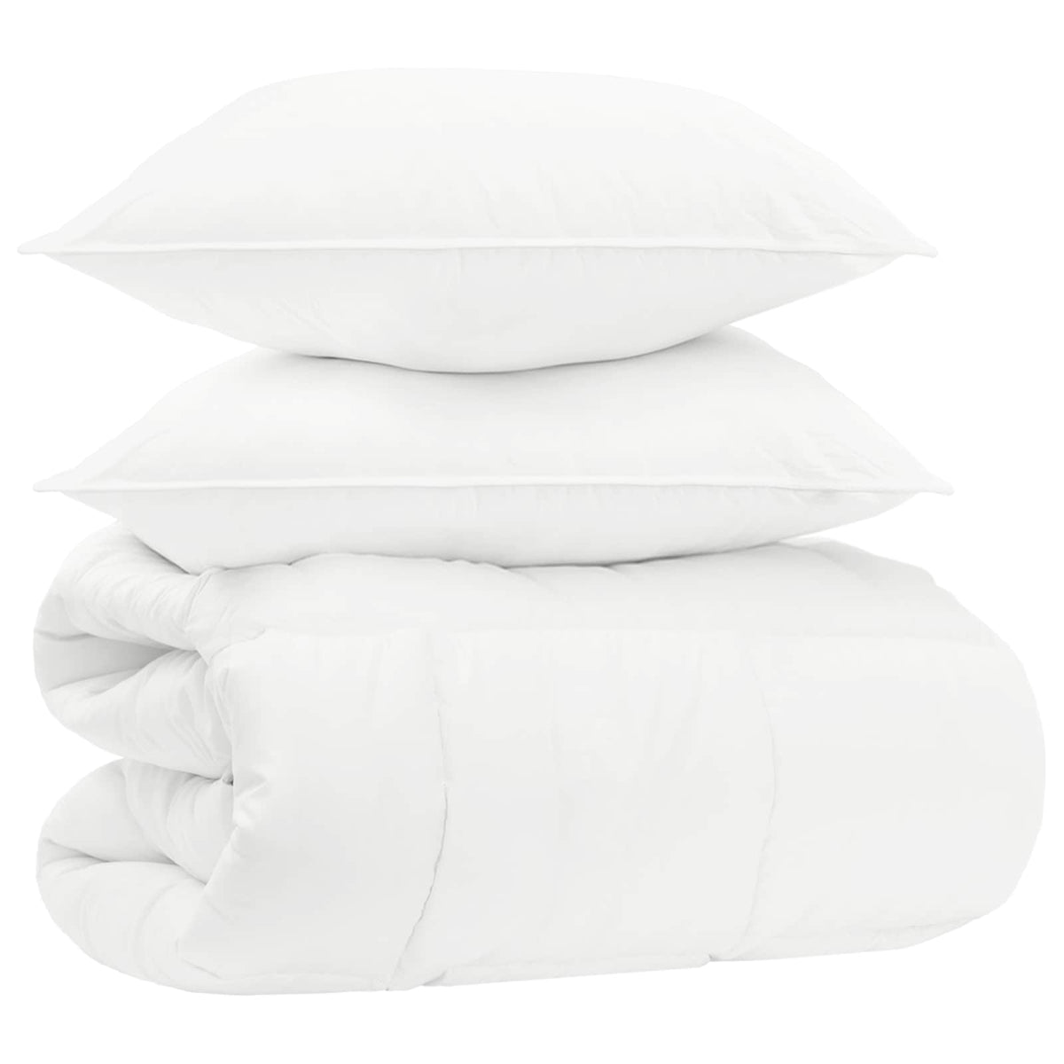 Set pokrivača 200 x 220 cm Ne Pamuk, bambus, poliester Bijela