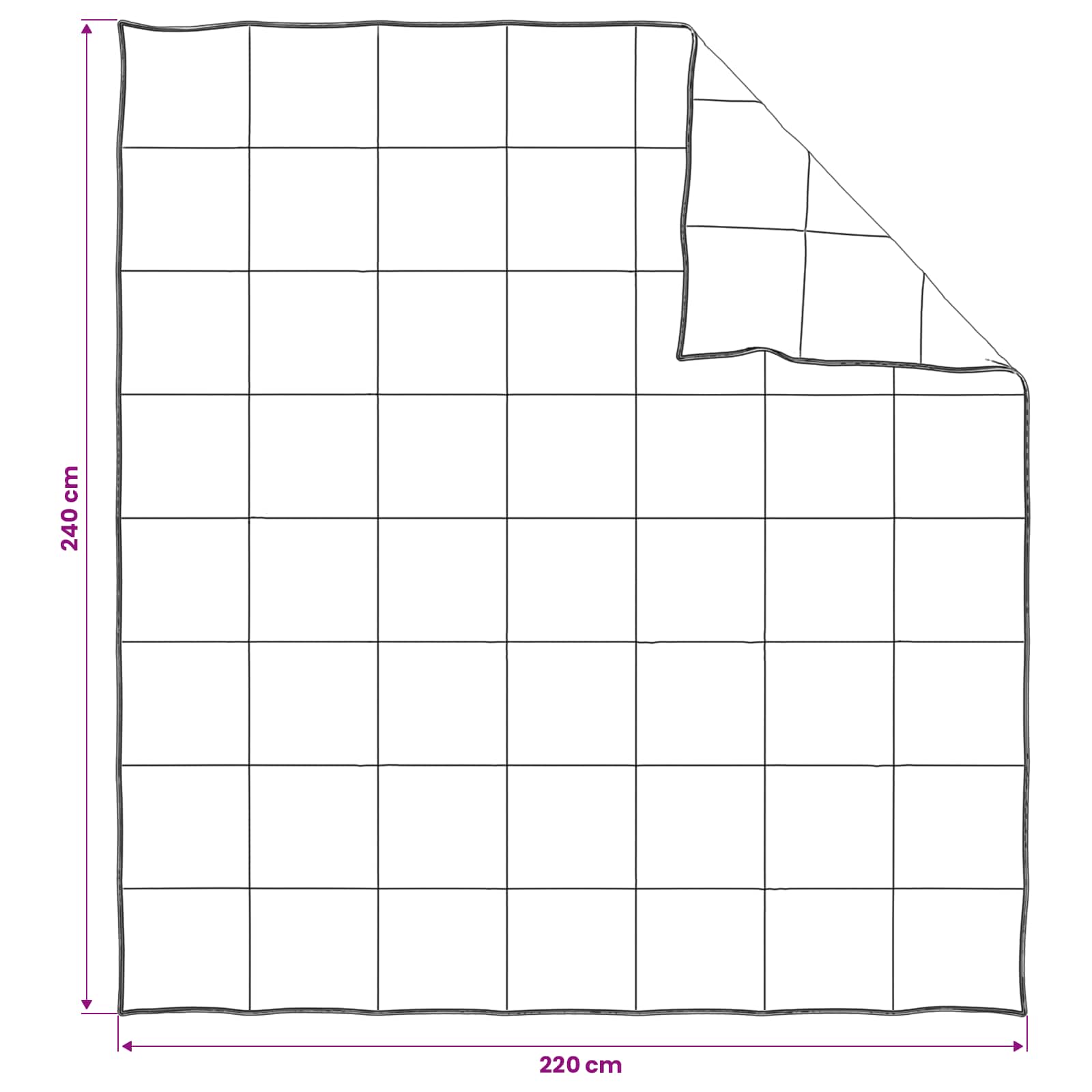 Set deka 2 kom. 220 x 240 cm Ljeto 150 gsm Bambusovo vlakno