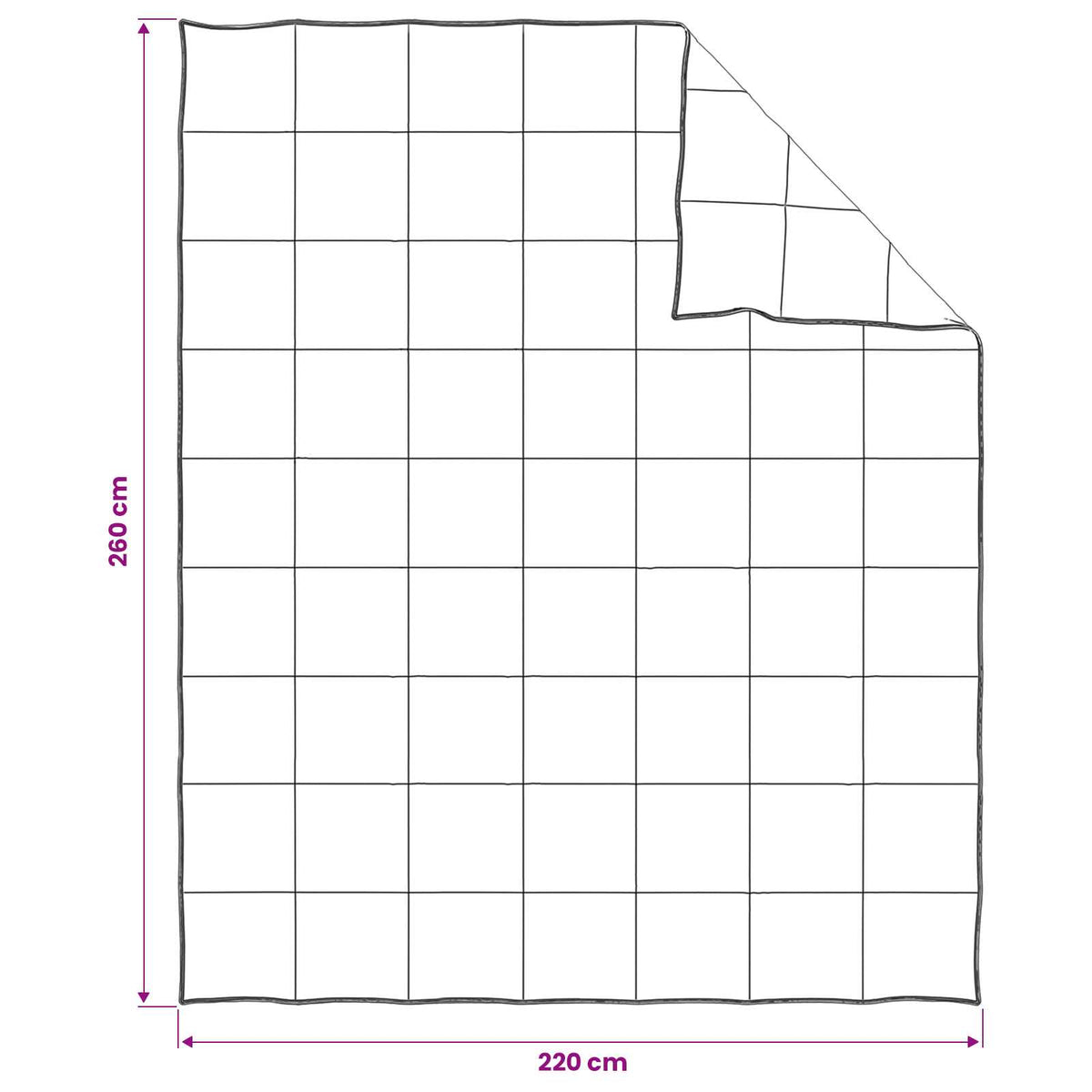 Set deka 2 kom. 220 x 260 cm Ljeto 150 gsm Bambusovo vlakno