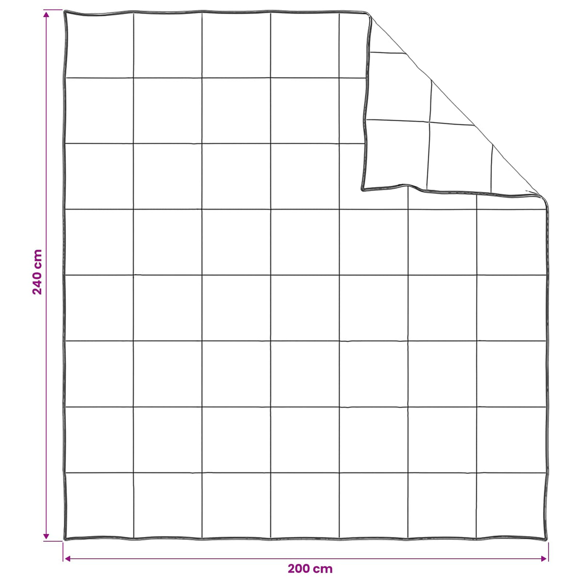 Set deka s jastukom Bijela 200 x 240 cm Poliester, Bambus