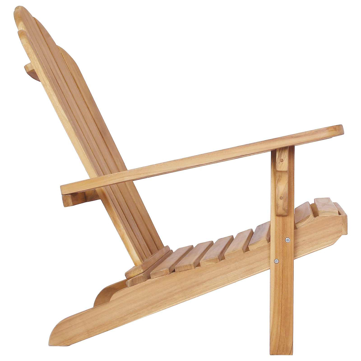 Vrtna Adirondack stolica Prirodna Čvrsto teak drvo