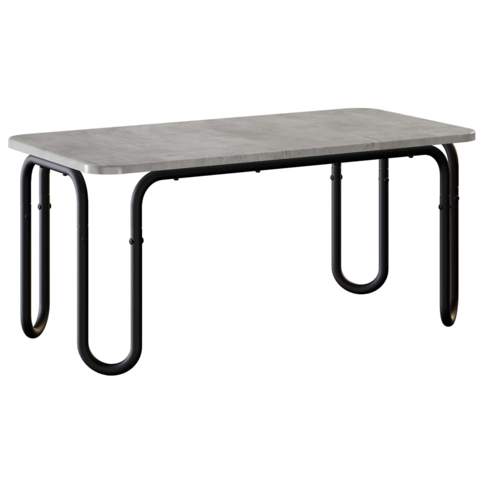Stolić za kavu Betonska siva 100 x 50 x 45 cm Konstruirano drvo