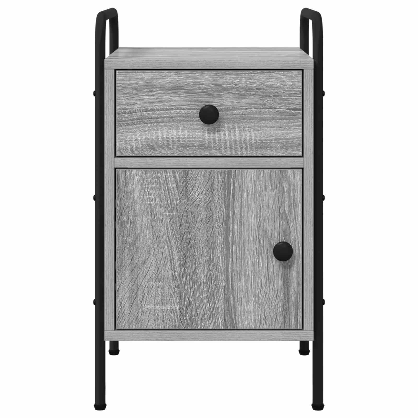 Noćni ormar 2 kom. Siva Sonoma 35 x 36,5 x 61 cm