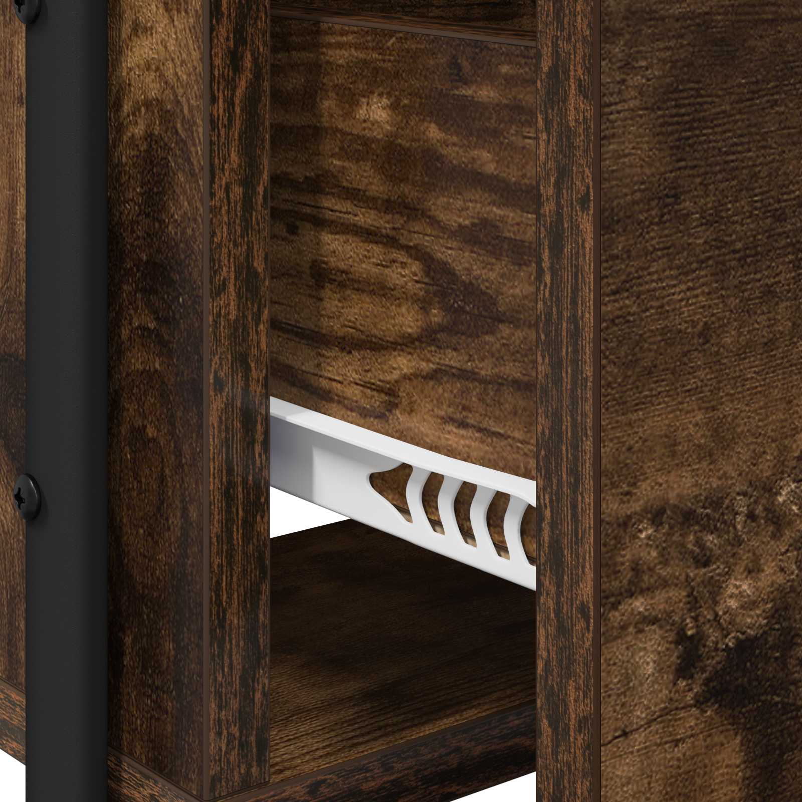 Toaletni stol s ladicama Dimljeni hrast 100 x 36,5 x 136 cm