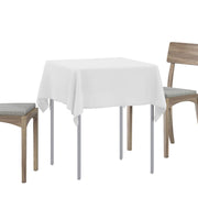 Tkanina za stol Četvrtasti Bijela 110 x 110 cm Poliester