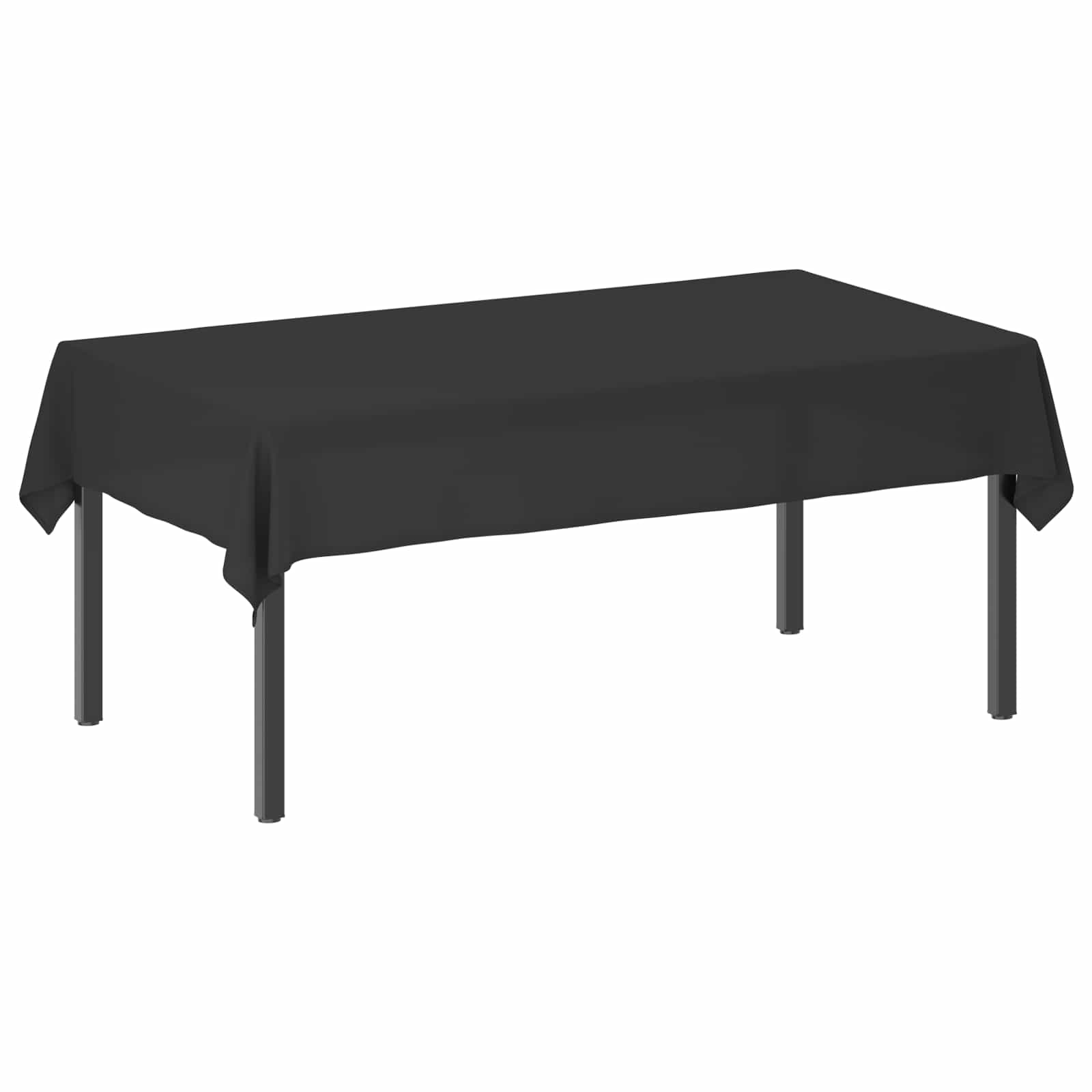 Tkanina za stol Pravokutni Tamnosiva 140 x 260 cm Poliester