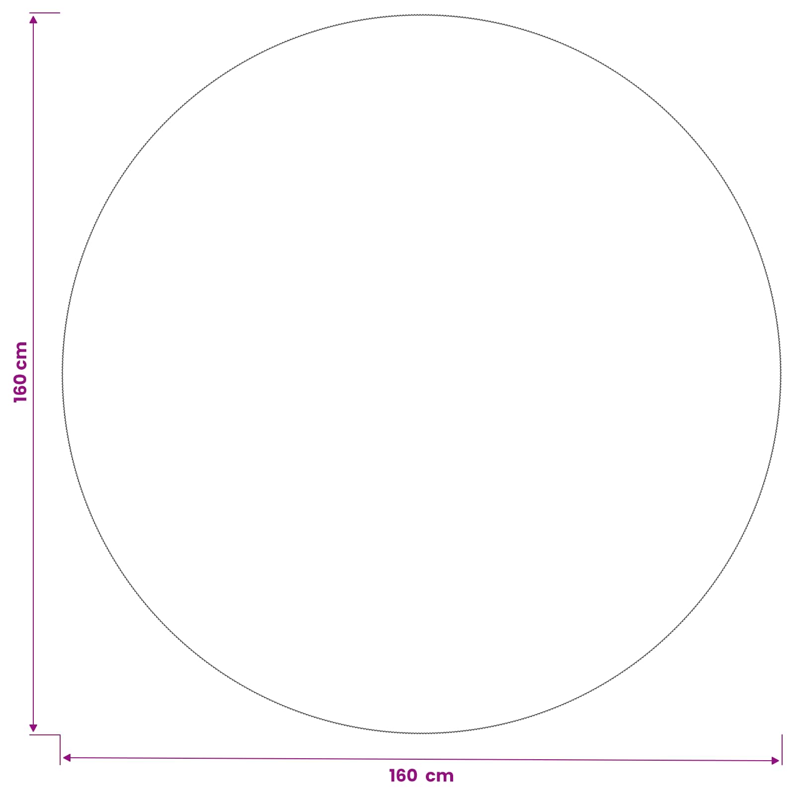 Tkanina za stol Kružni Bijela Ø 160 cm Poliester