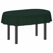 Tkanina za stol Ovalni Tamnozelena 130 x 220 cm Poliester