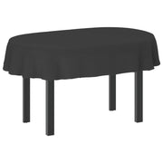 Tkanina za stol Ovalni Tamnosiva 130 x 220 cm
