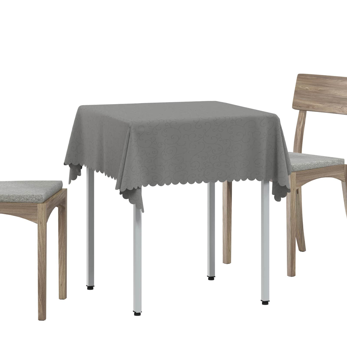 Tkanina za stol Četvrtasti Svjetlosiva 90 x 90 cm