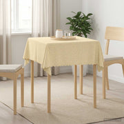 Tkanina za stol 5 kom. Četvrtasti Krem bijela 90 x 90 cm