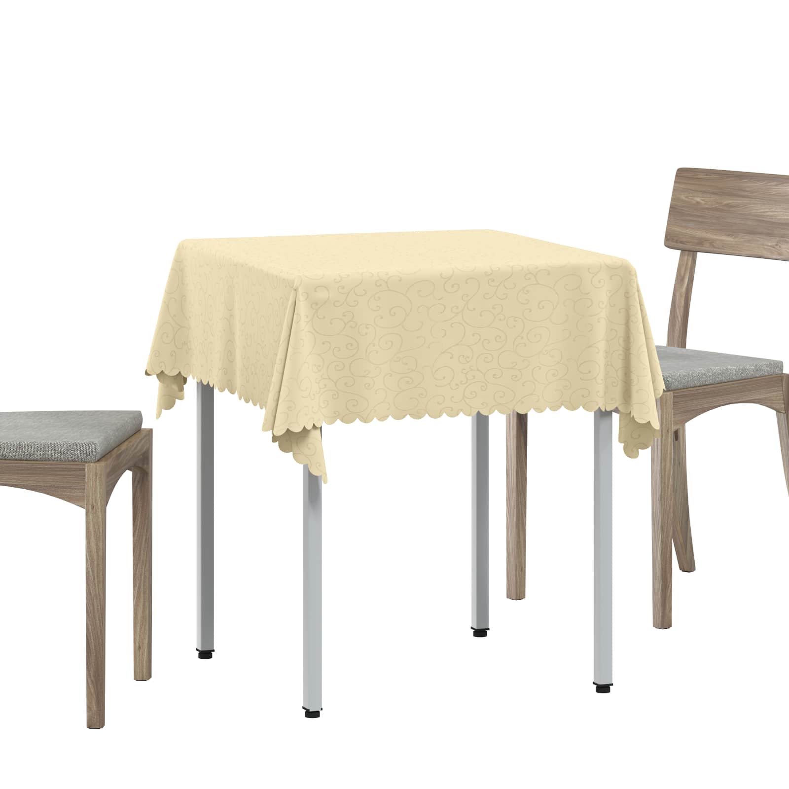 Tkanina za stol Četvrtasti Krem bijela 110 x 110 cm
