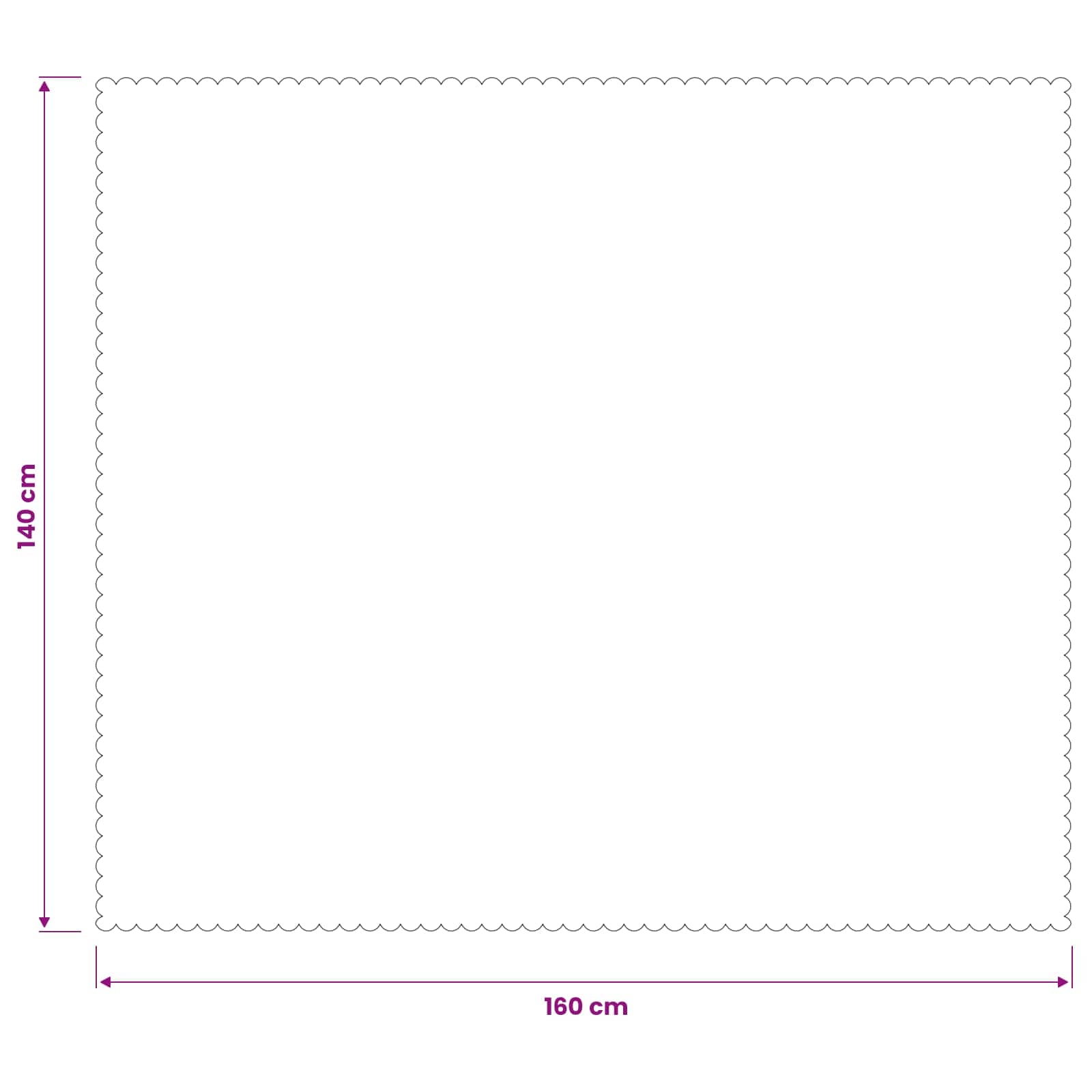 Tkanina za stol Pravokutni Tamnozelena 140 x 160 cm