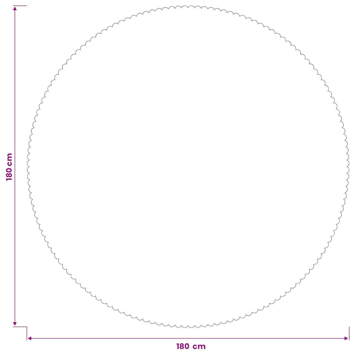 Tkanina za stol Kružni Tamnosiva Ø 180 cm