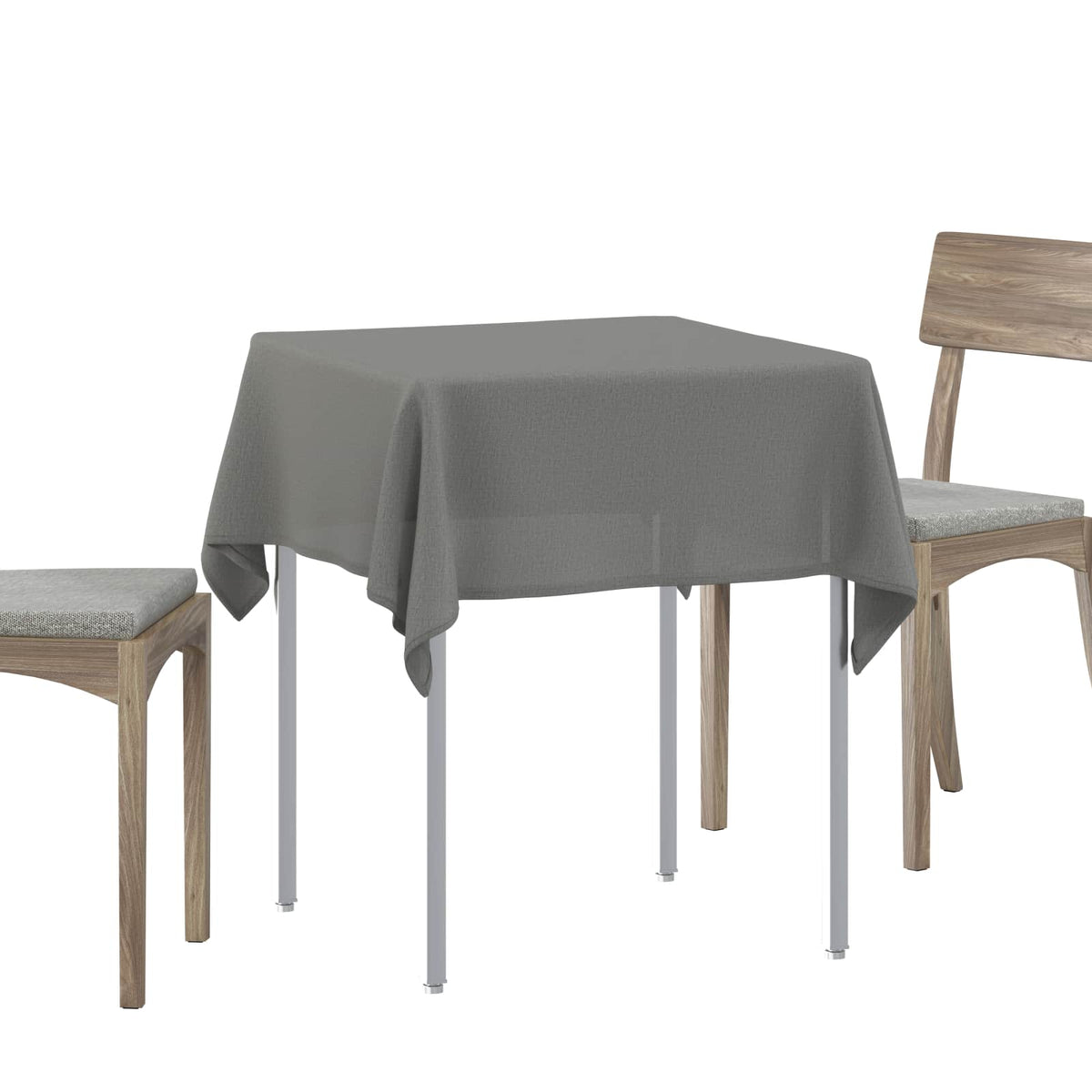 Tkanina za stol 5 kom. Četvrtasti Svjetlosiva 110 x 110 cm