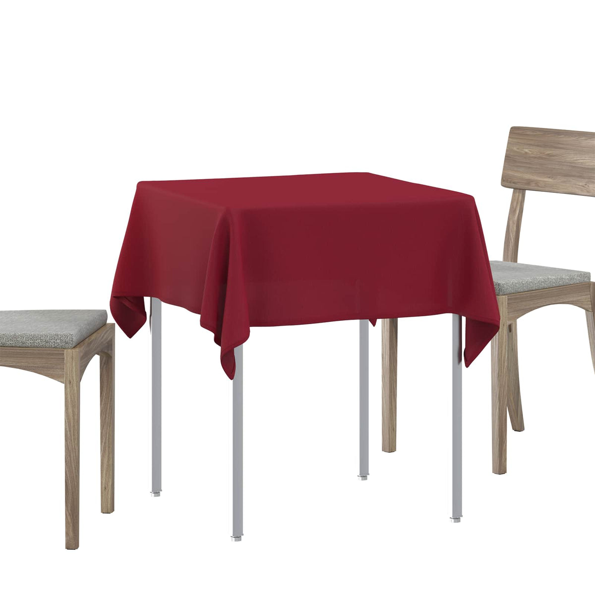 Tkanina za stol 5 kom. Četvrtasti Vinska crvena 110 x 110 cm