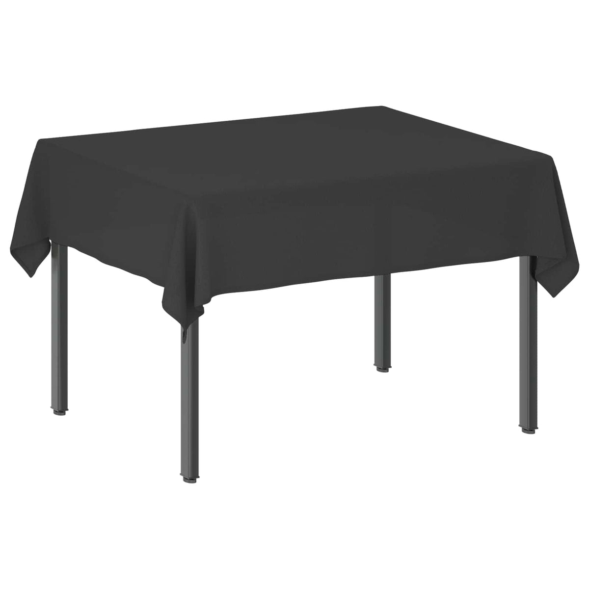 Tkanina za stol 5 kom. Pravokutni Tamnosiva 110 x 140 cm