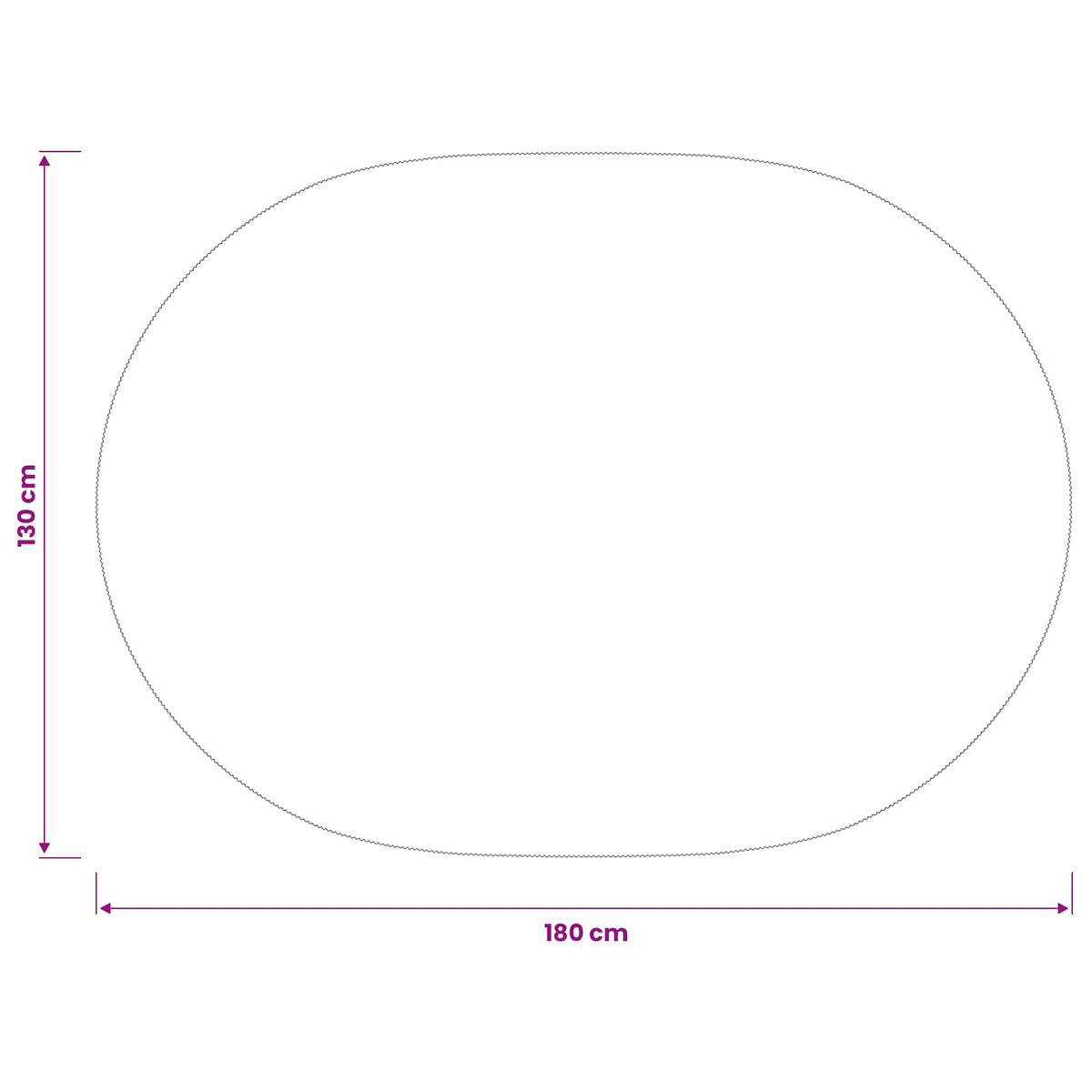 Tkanina za stol 5 kom. Ovalni Vinska crvena 130 x 180 cm