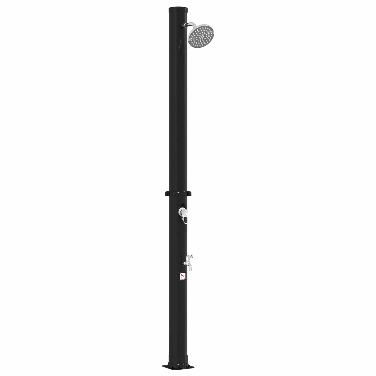 Solarni tuš s tušem i slavinom 20 l PVC, ABS, Legirani cink
