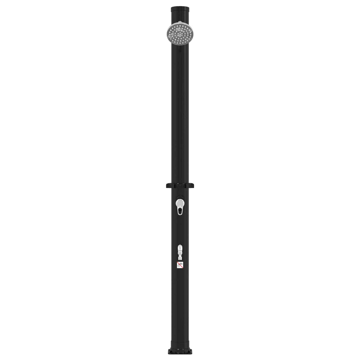 Solarni tuš s tušem i slavinom 20 l PVC, ABS, Legirani cink