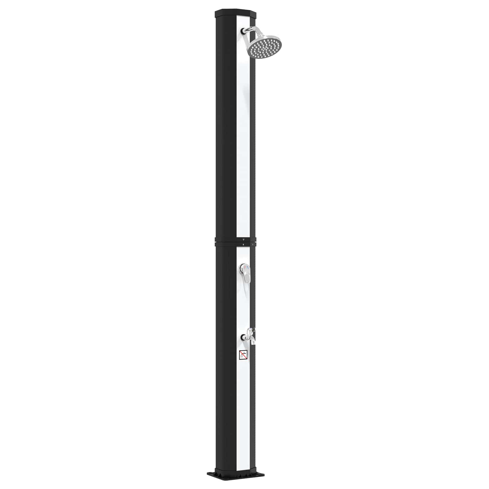 Solarni tuš s tušem i slavinom 40 l PVC, ABS, Legirani cink