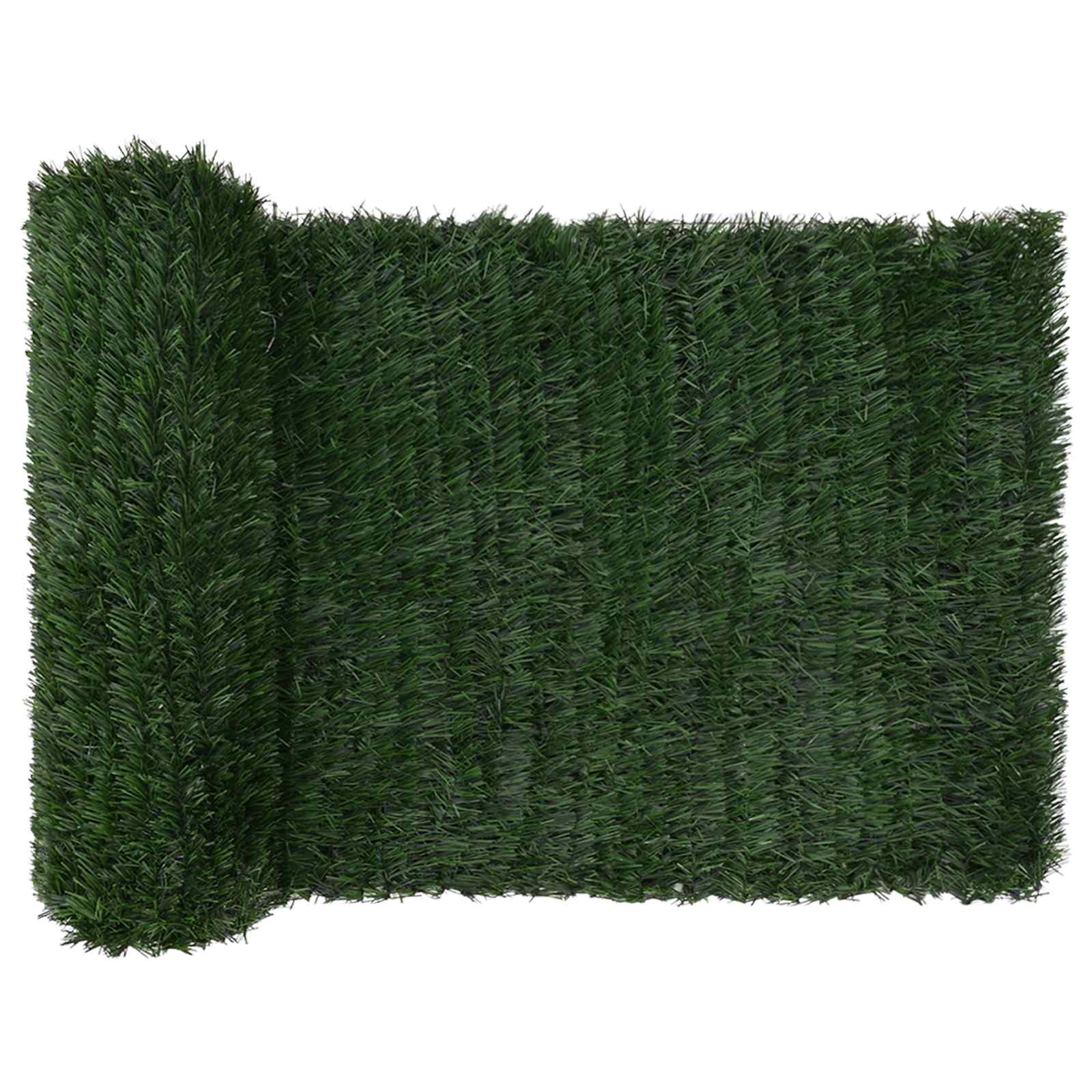 Umjetna ograda Tamnozelena 1 x 3 m PVC i čelik