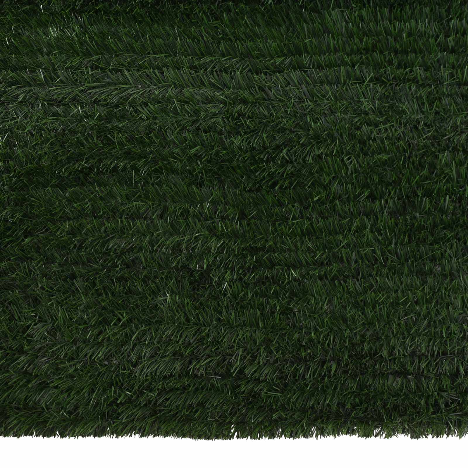Umjetna ograda Tamnozelena 1,5 x 3 m PVC i čelik