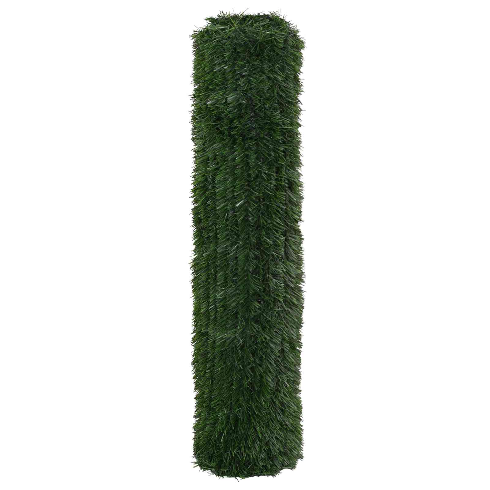 Umjetna ograda Tamnozelena 1,5 x 5 m PVC i čelik