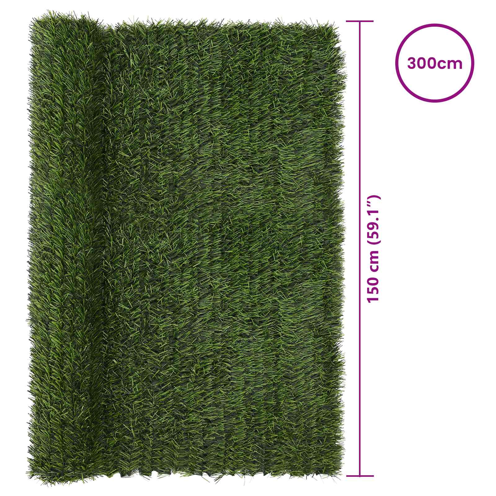 Umjetna ograda Svijetlo zelena 1,5 x 3 m PVC i čelik