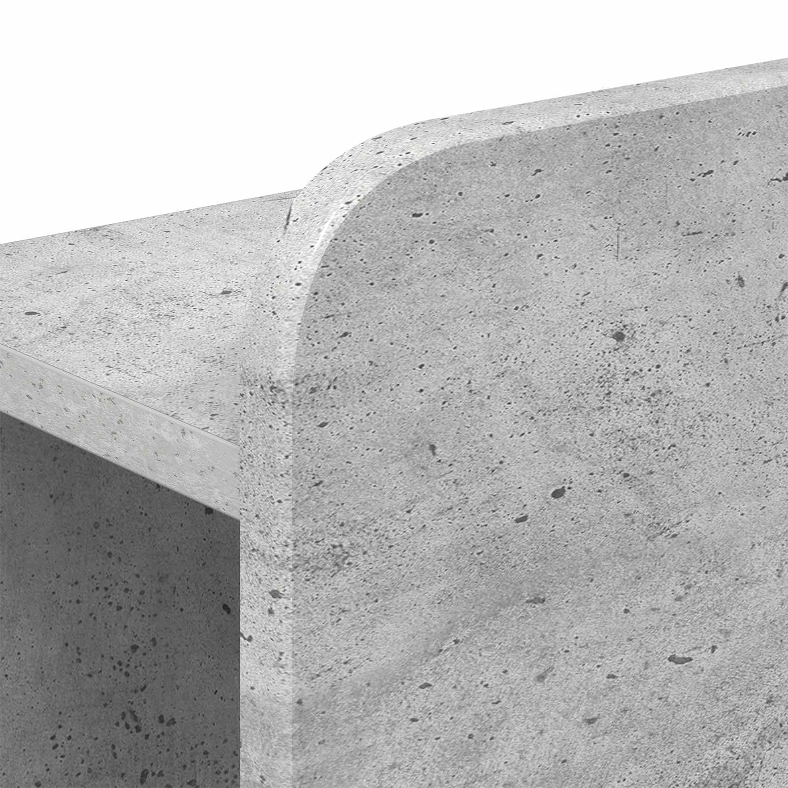Okvir kreveta s pohranom Betonska siva 100 x 200 cm