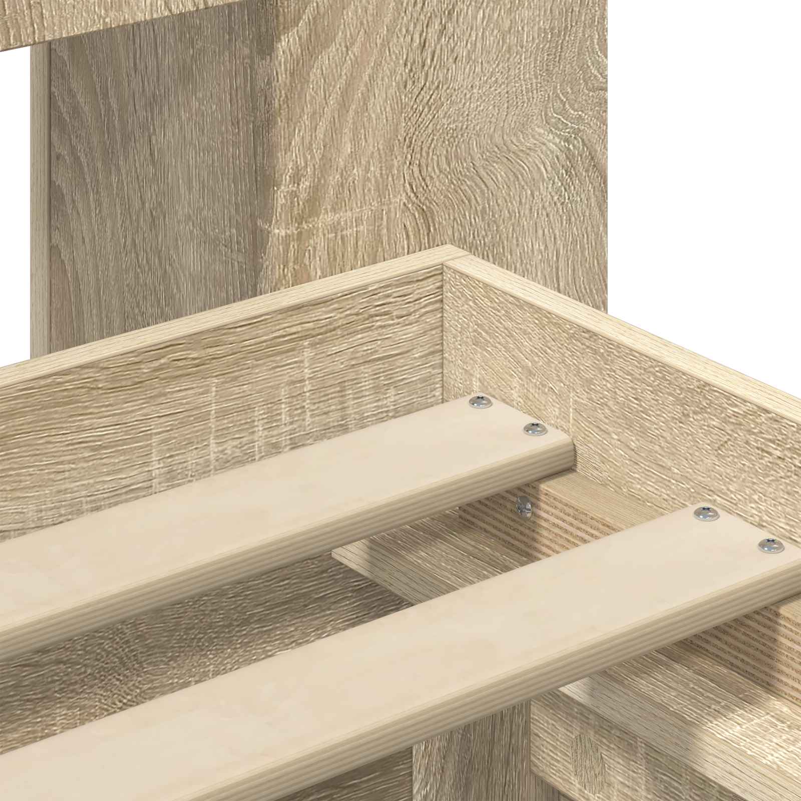 Okvir kreveta s pohranom s uzglavljem Hrast sonoma 75 x 190 cm
