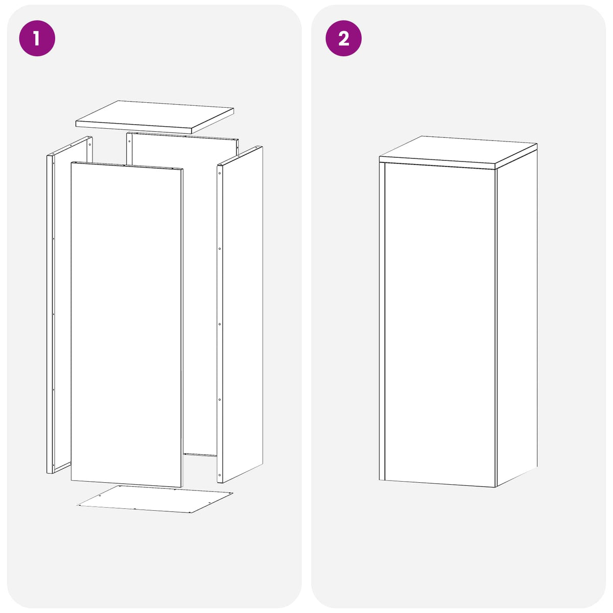 Stalak za biljke 2 pcs Srebrna 30 x 30 x 80 cm Čelik