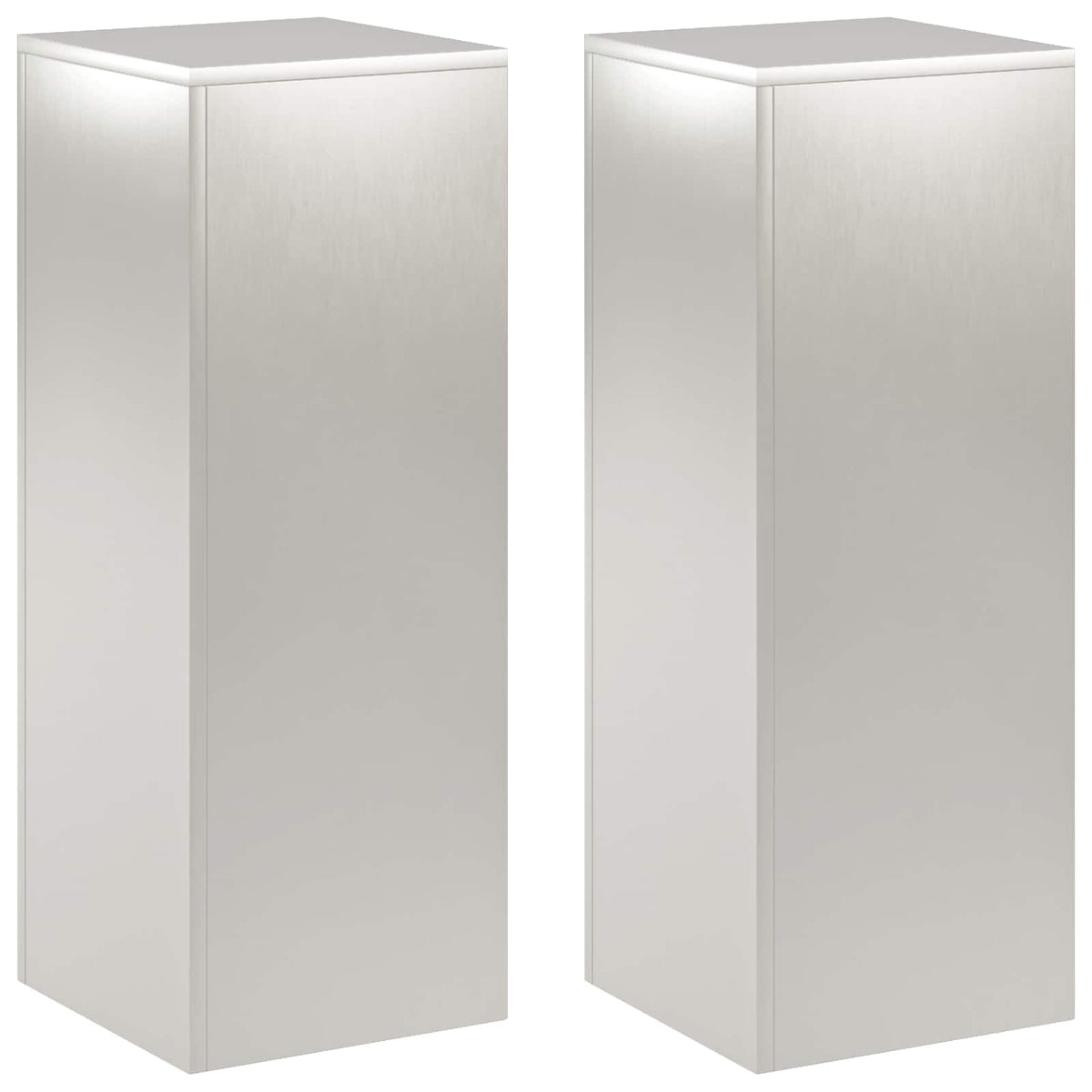 Stalak za biljke 2 pcs Srebrna 30 x 30 x 80 cm Čelik